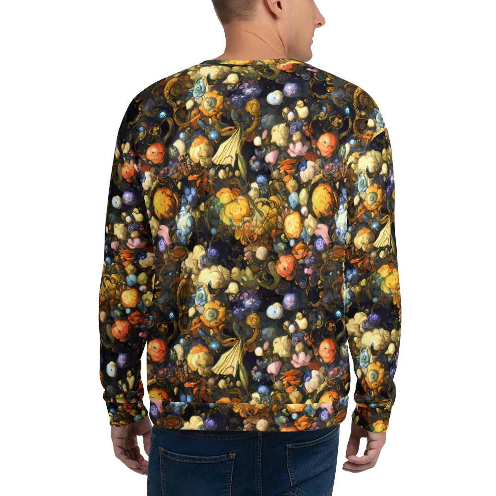 Baroque Blossom on Sweatshirt — Back