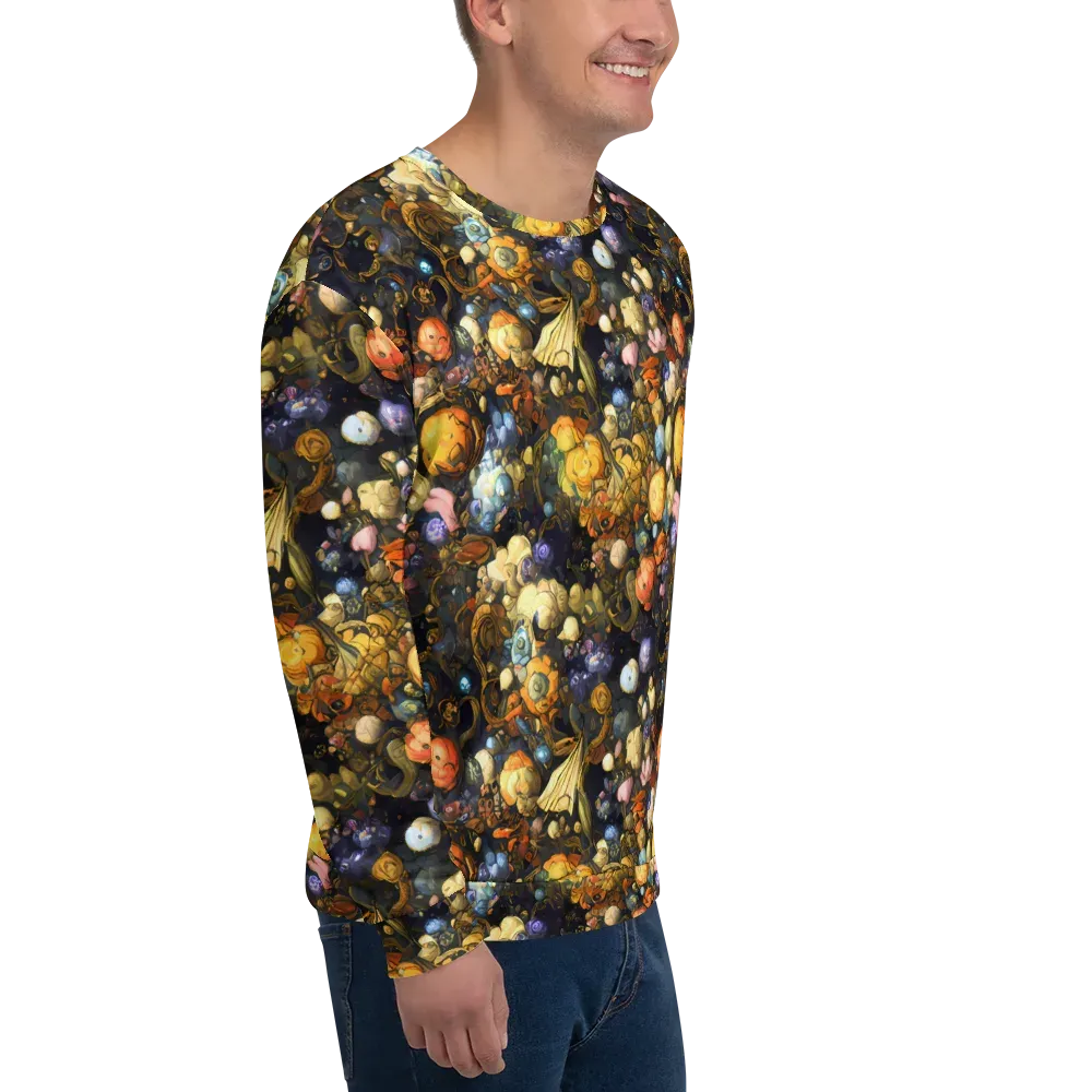 Baroque Blossom on Sweatshirt — Right Front