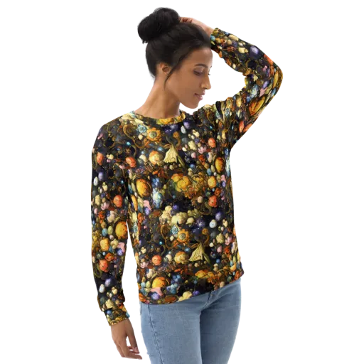 Baroque Blossom on a Sweatshirt