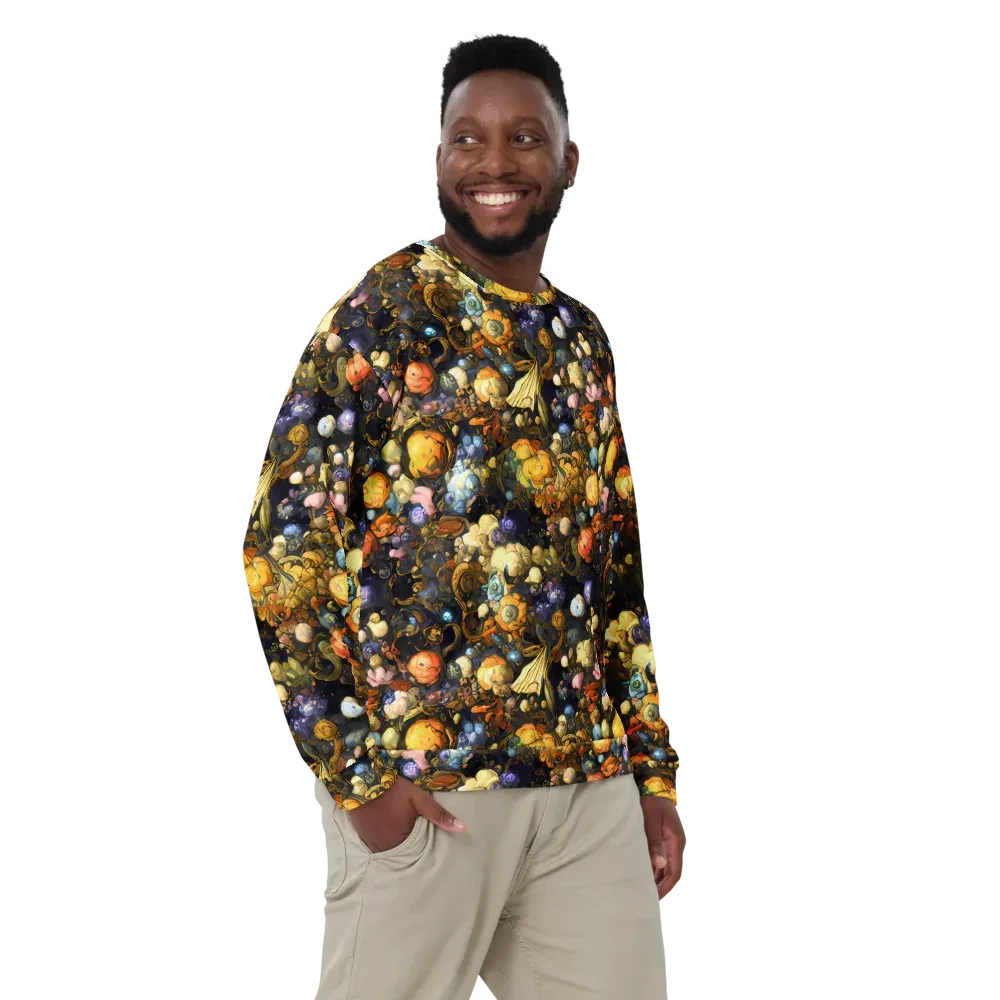 Baroque Blossom on Sweatshirt — Front