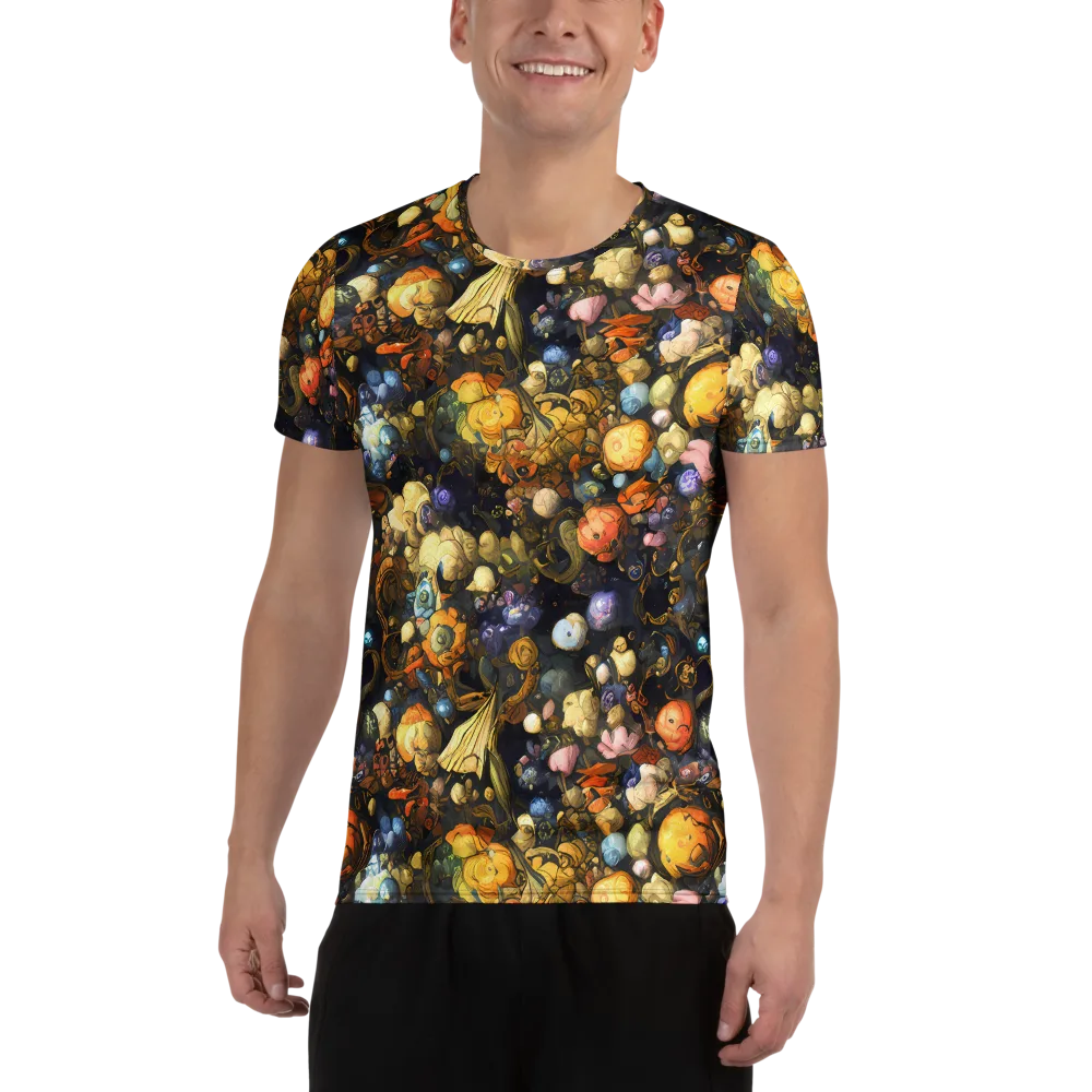 Baroque Blossom on Men's Athletic T-Shirt — Front