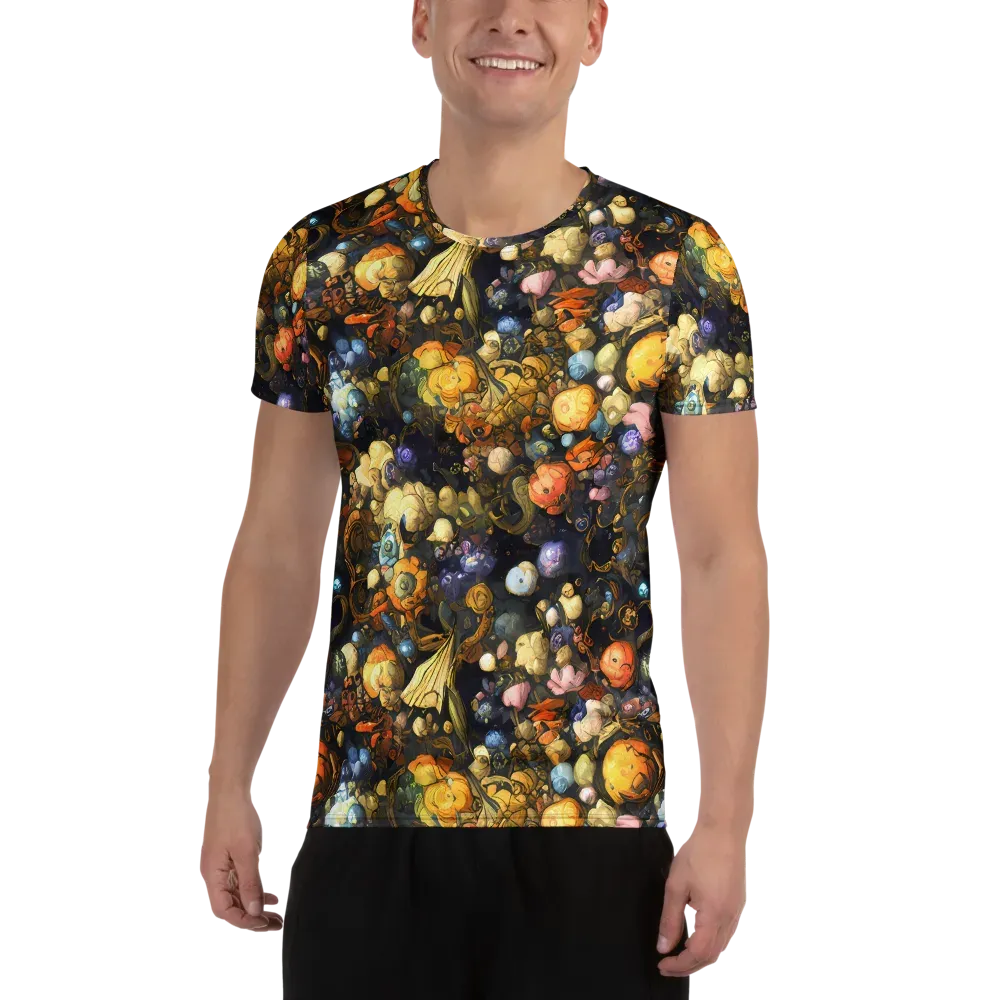 Baroque Blossom on Men's Athletic T-Shirt — Front