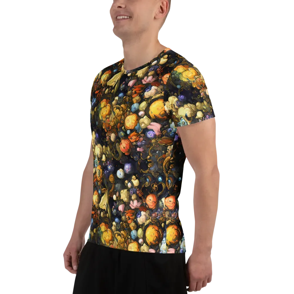 Baroque Blossom on Men's Athletic T-Shirt — Left
