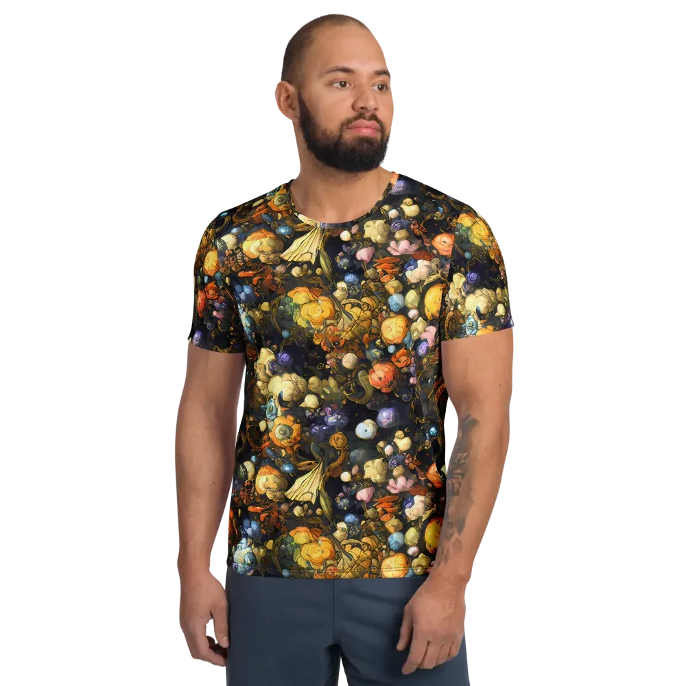 Baroque Blossom on Men's Athletic T-Shirt — Front
