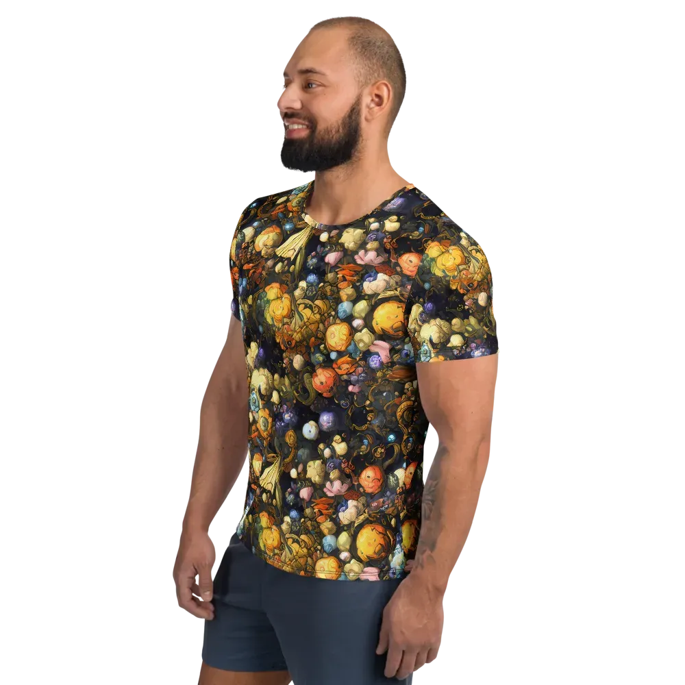 Baroque Blossom on Men's Athletic T-Shirt — Left
