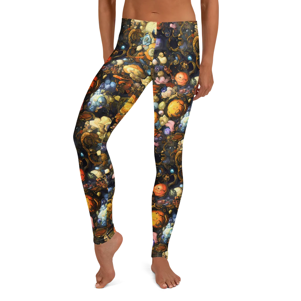 Baroque Blossom on Leggings — Front