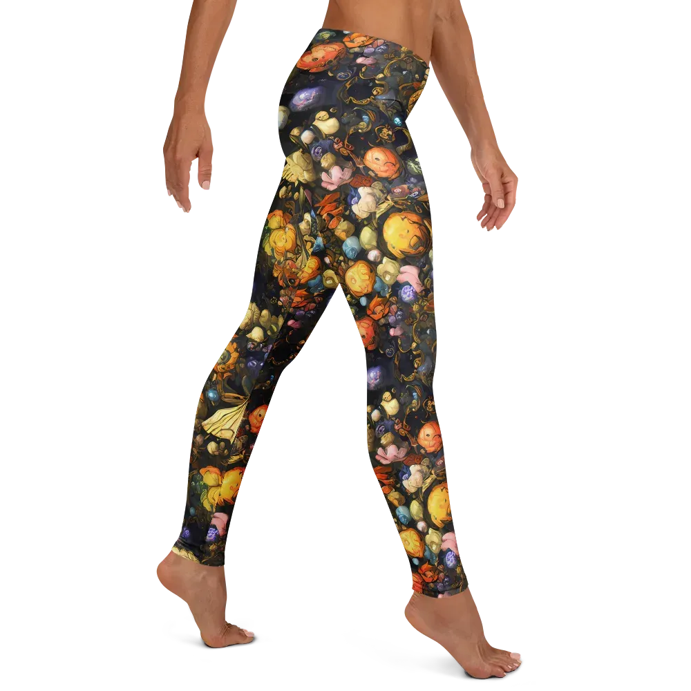 Baroque Blossom on Leggings — Right