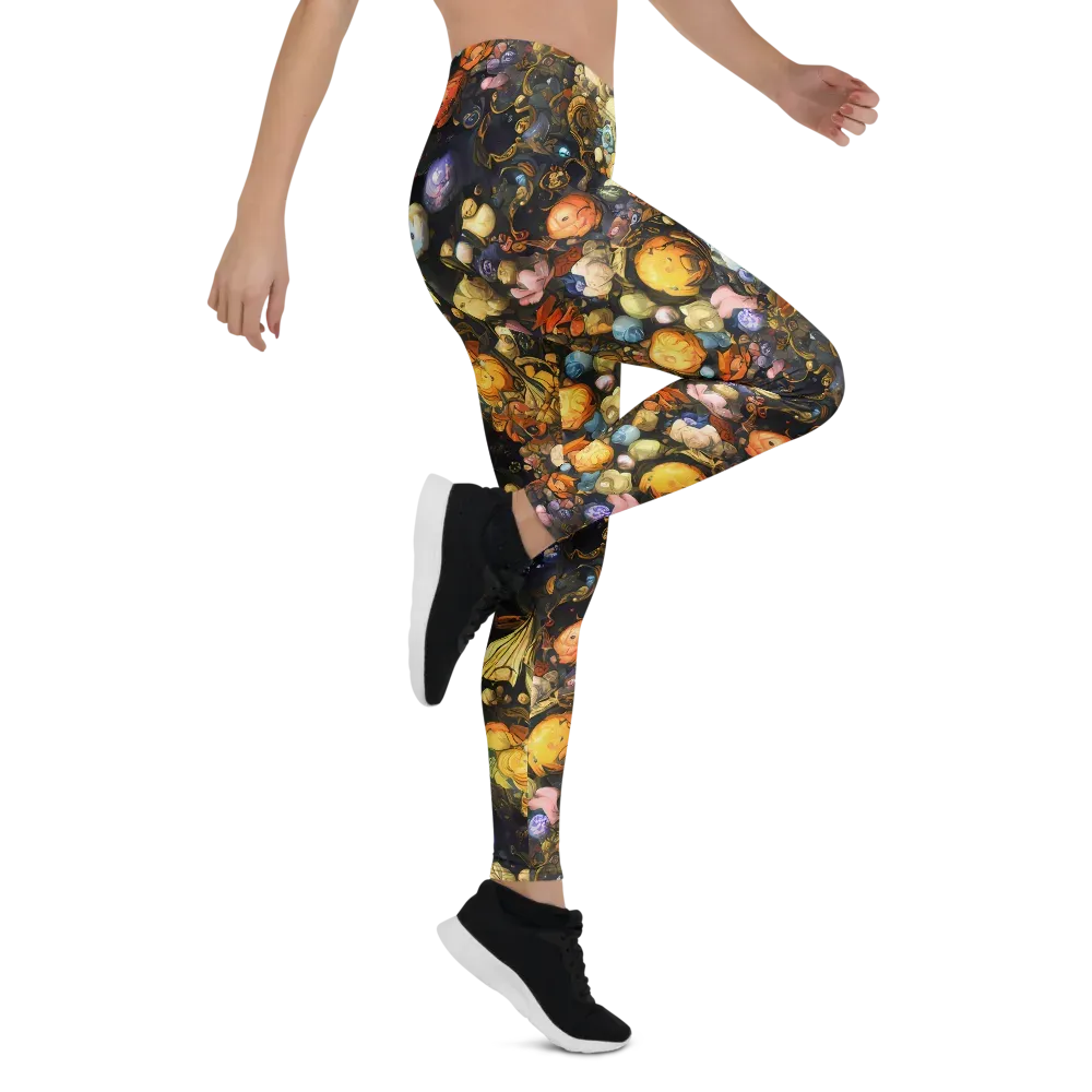 Baroque Blossom on Leggings — Right