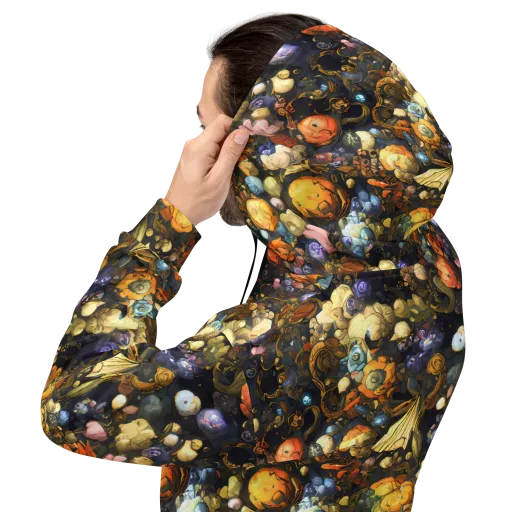 Baroque Blossom on a Hoodie