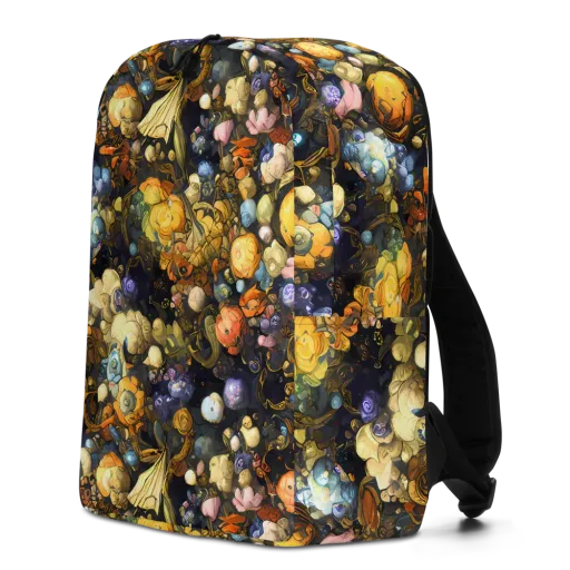 Baroque Blossom on a Minimalist Backpack