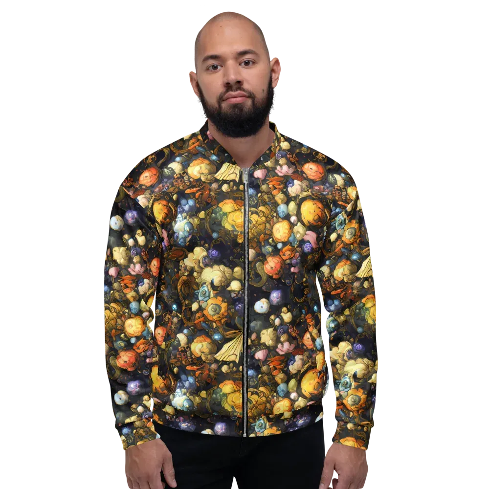 Baroque Blossom on Bomber Jacket — Front