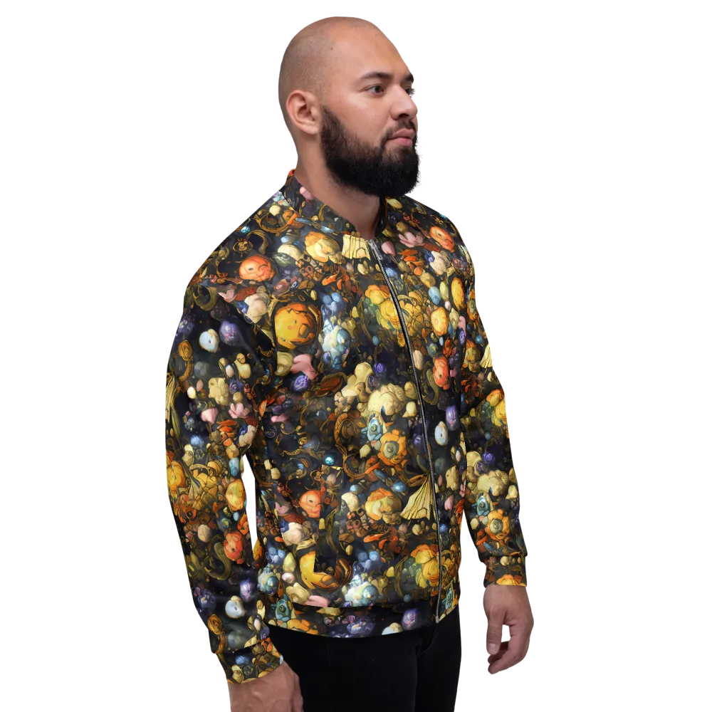 Baroque Blossom on Bomber Jacket — Right