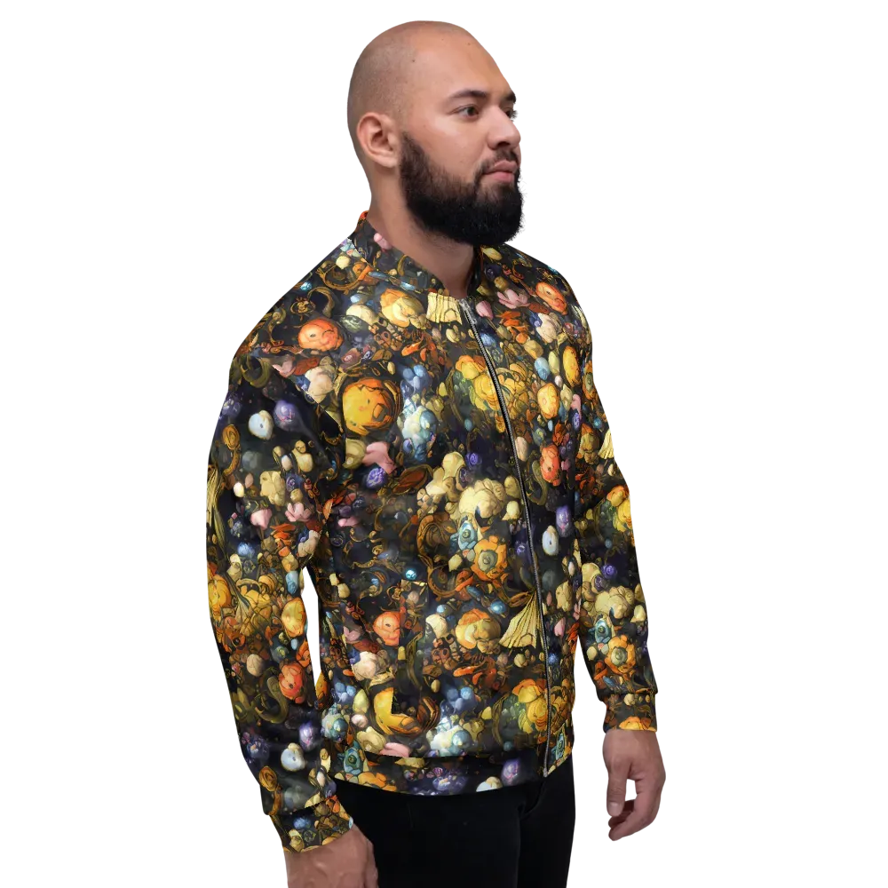 Baroque Blossom on Bomber Jacket — Right