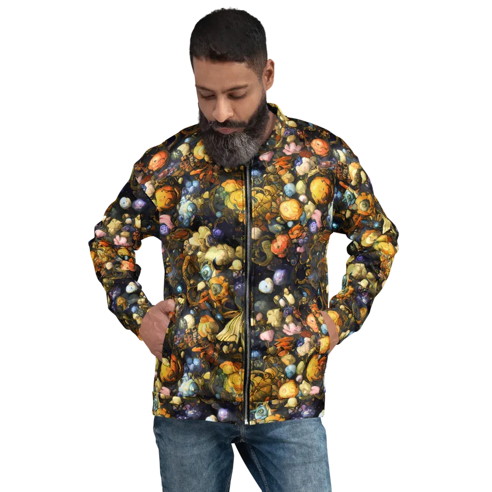 Baroque Blossom on Bomber Jacket — Front