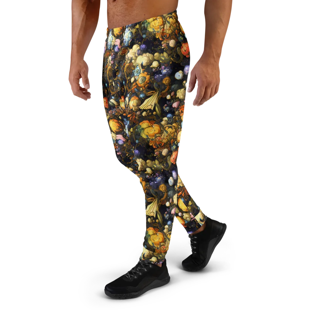Baroque Blossom on Men's Joggers — Left