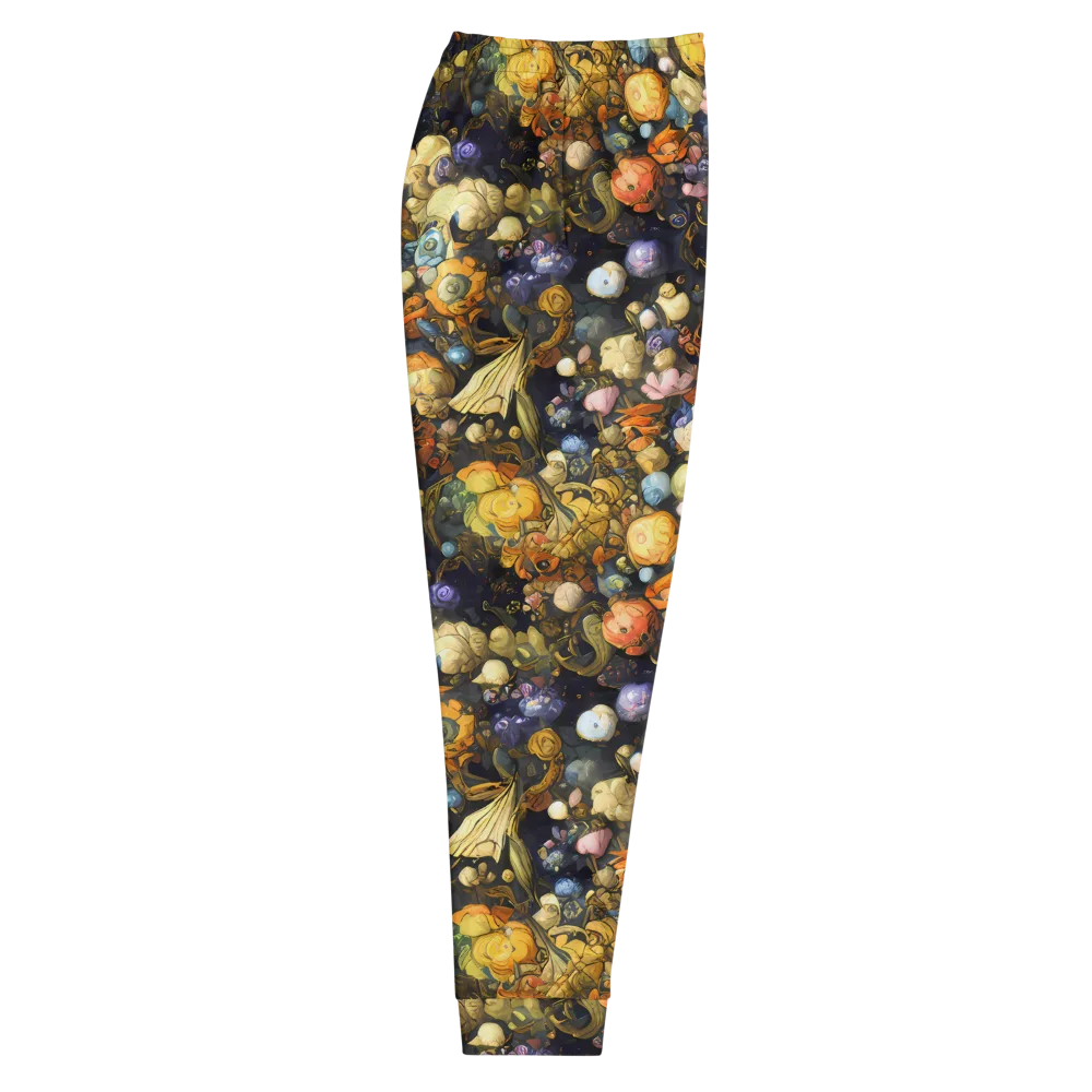 Baroque Blossom on Men's Joggers — Right