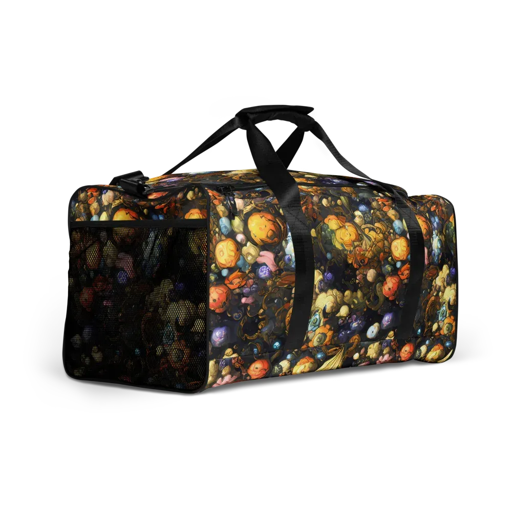 Baroque Blossom on Duffle Bag — Right Front