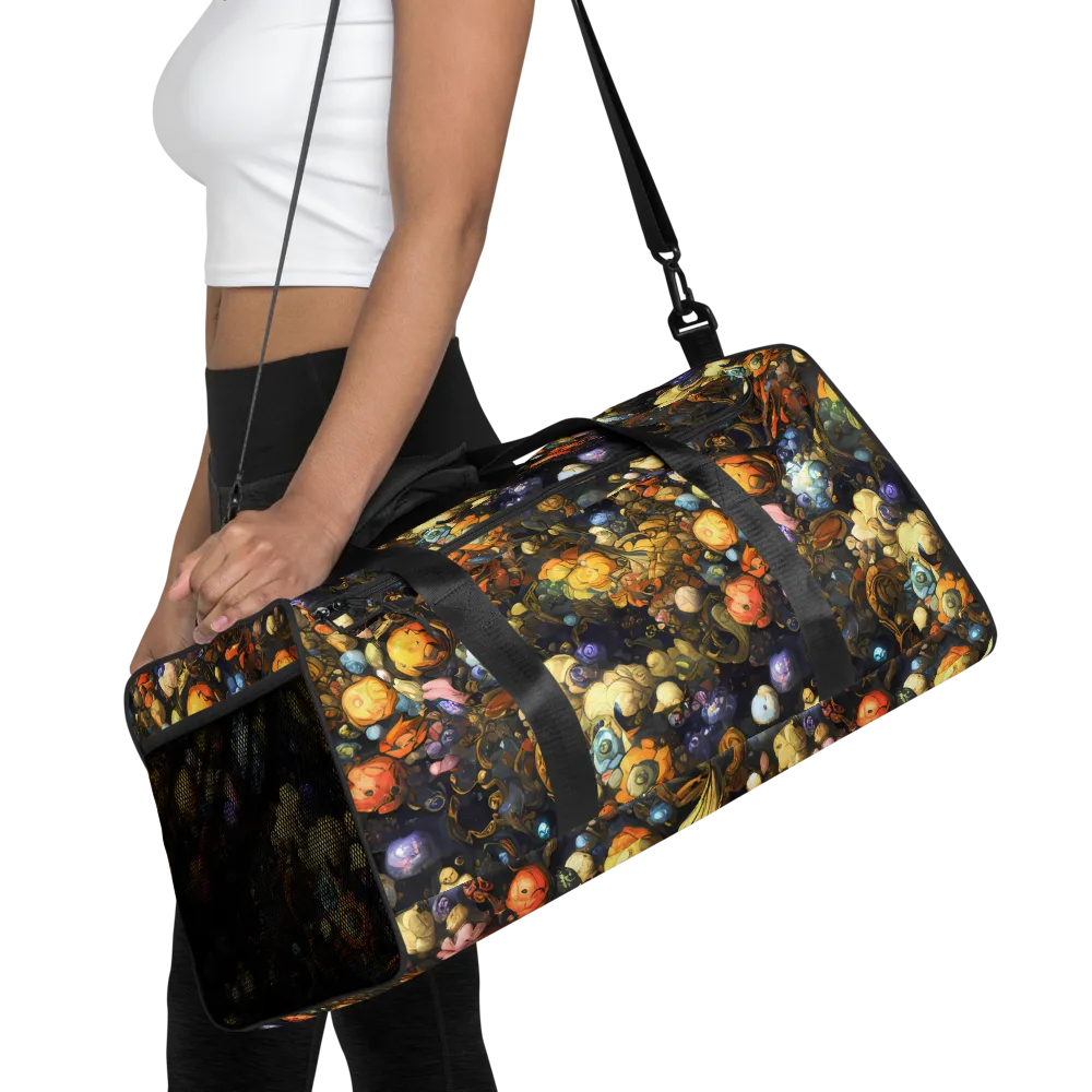 Baroque Blossom on Duffle Bag — Front