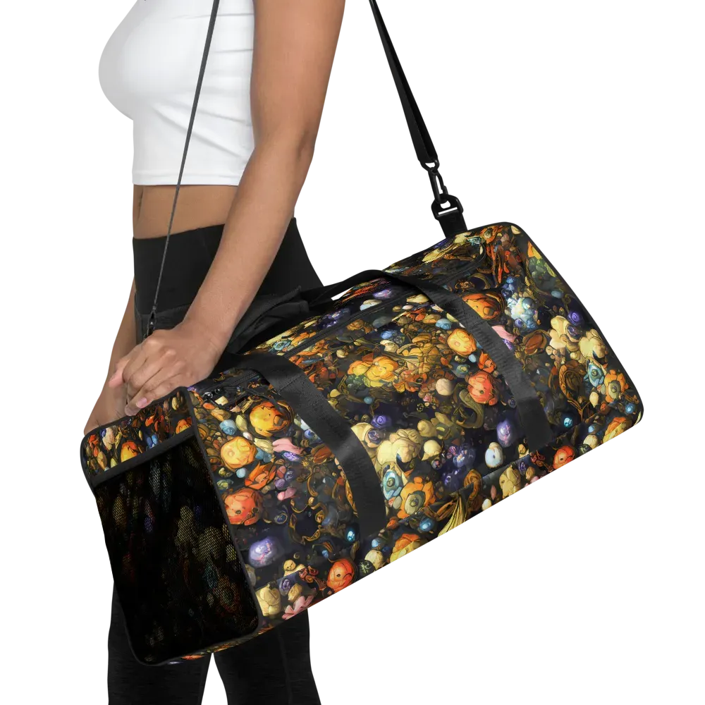 Baroque Blossom on Duffle Bag — Front