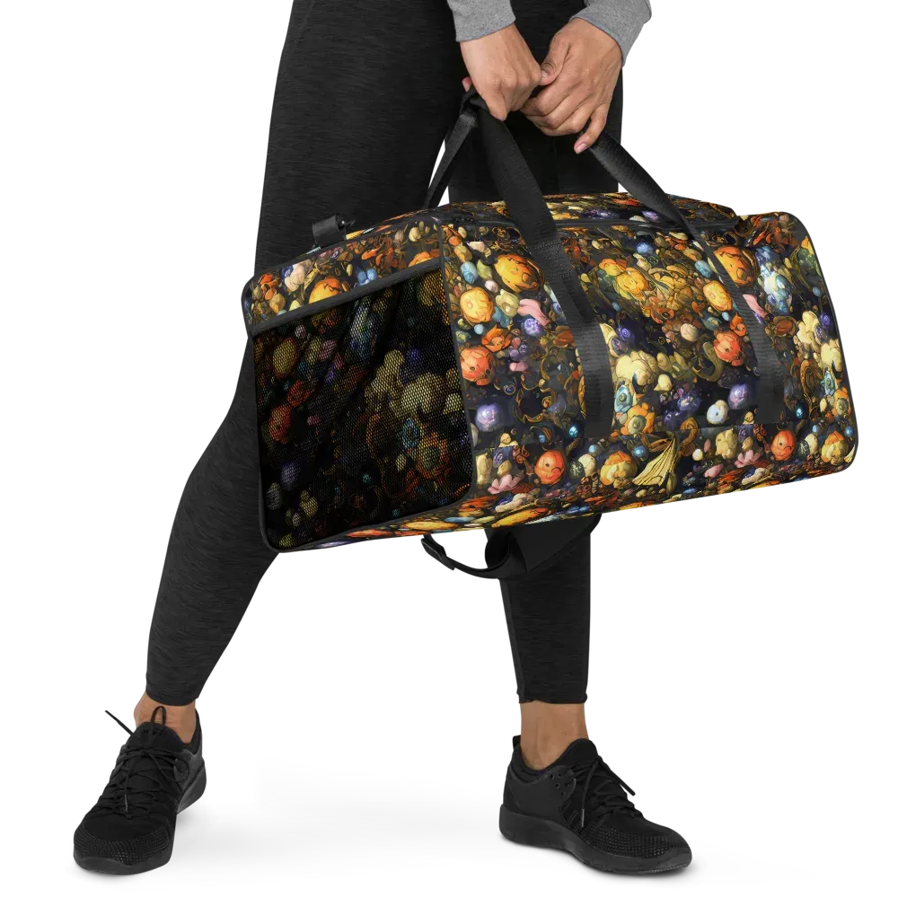 Baroque Blossom on Duffle Bag — Right Front