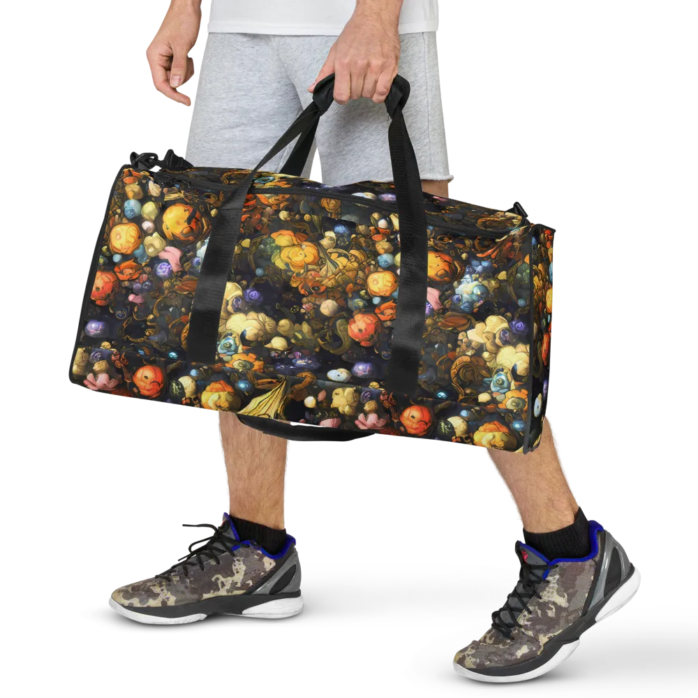 Baroque Blossom on Duffle Bag — Front