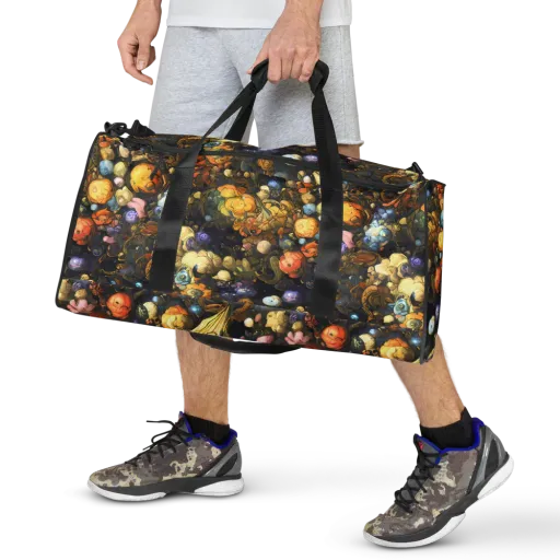 Baroque Blossom on a Duffle Bag
