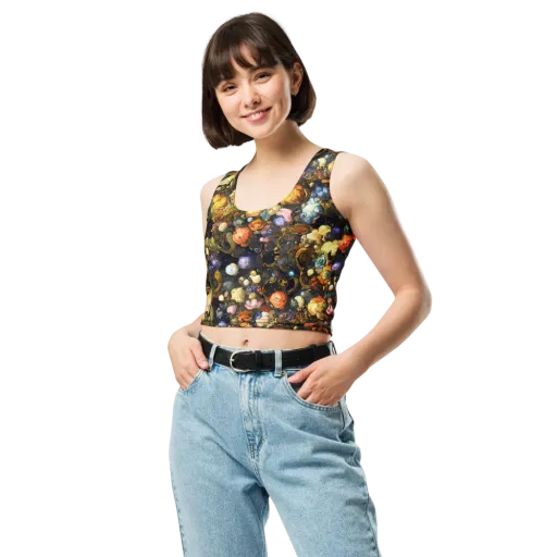 Baroque Blossom on a Crop Top