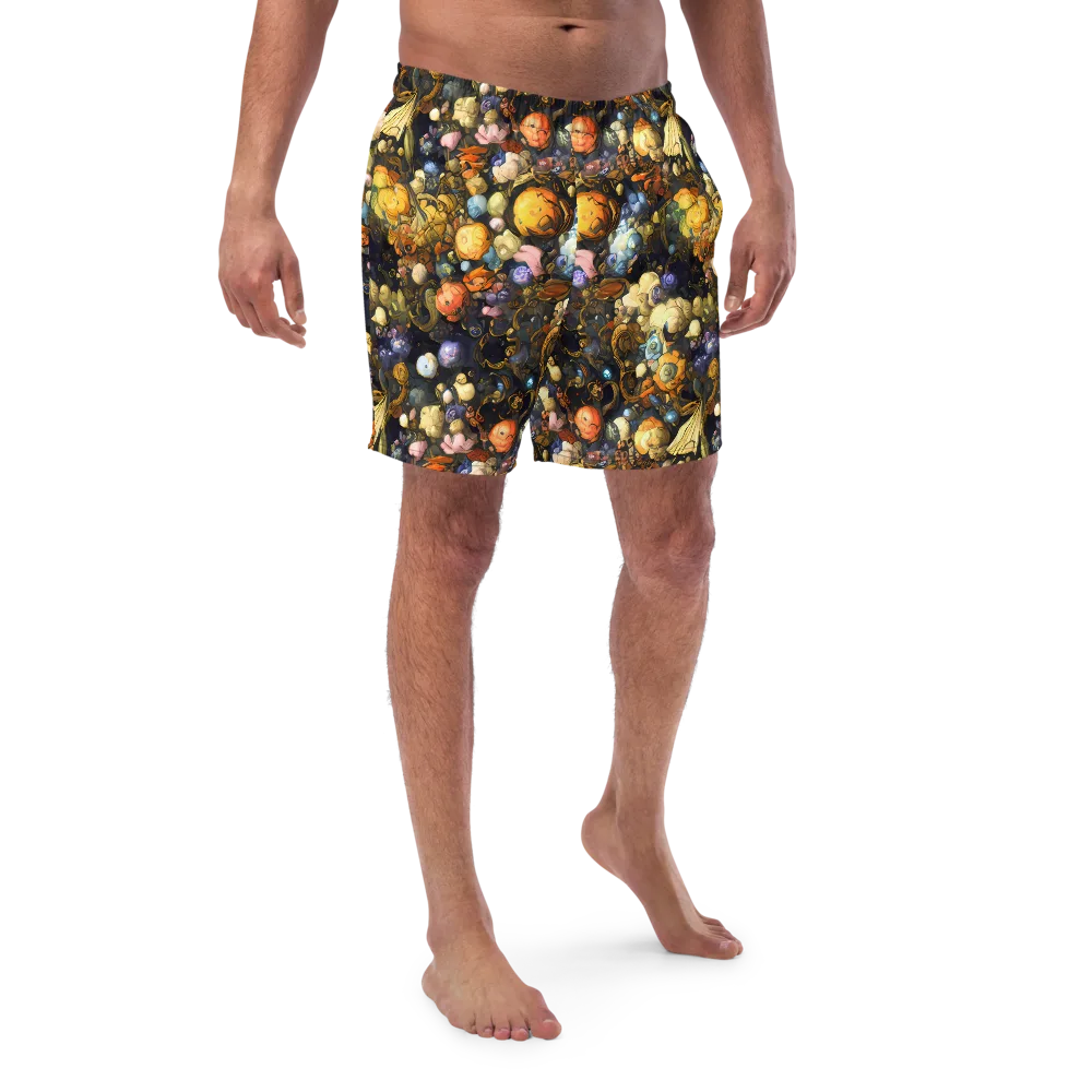 Baroque Blossom on Swim Trunks — Front