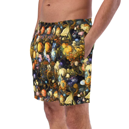 Baroque Blossom on a Swim Trunks