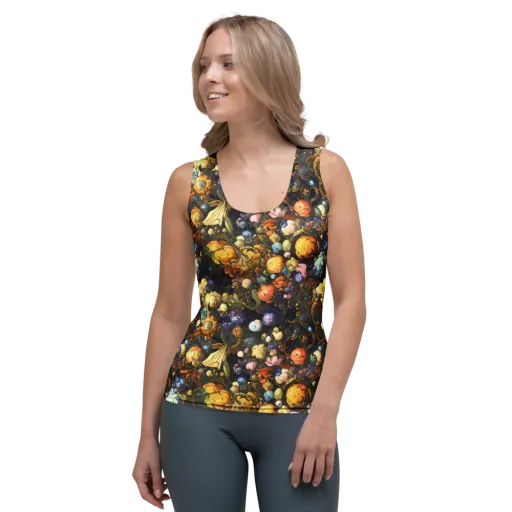 Baroque Blossom on a Women's Tank Top