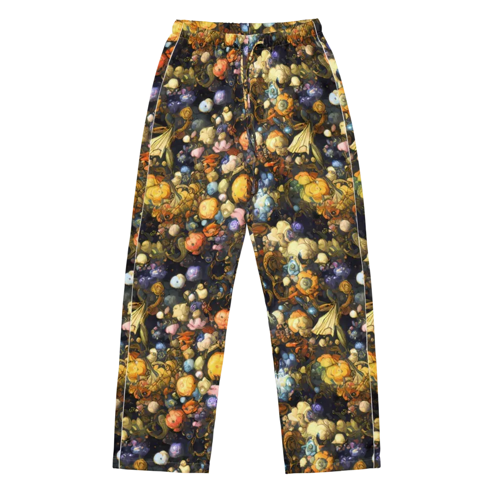 Baroque Blossom on Women's Pajama Pants — Front