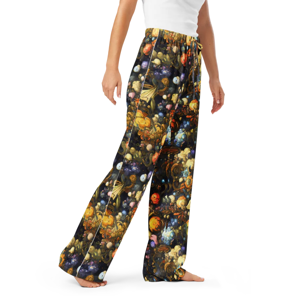 Baroque Blossom on Women's Pajama Pants — Right Front