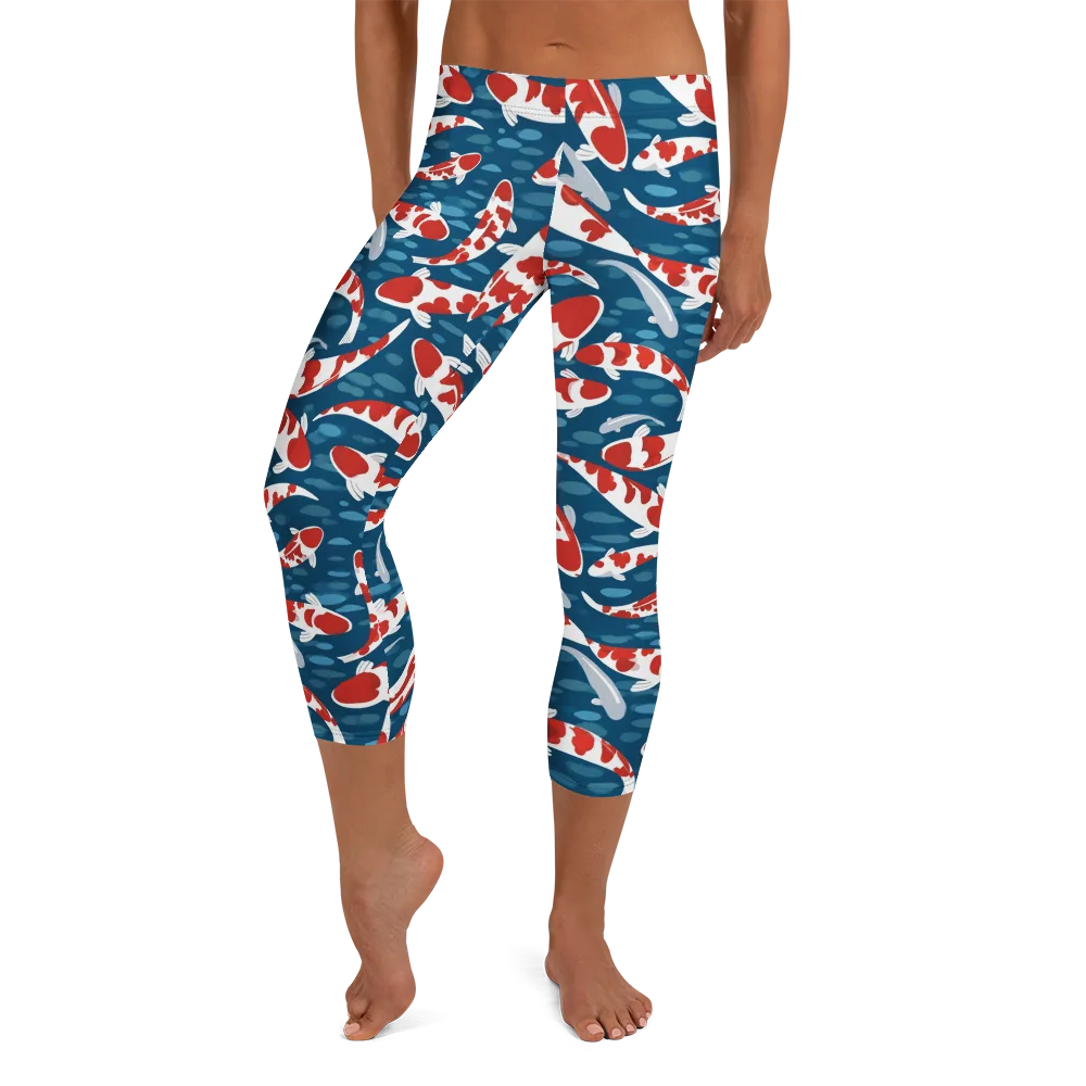 Redcap Drift on Capri Leggings — Front