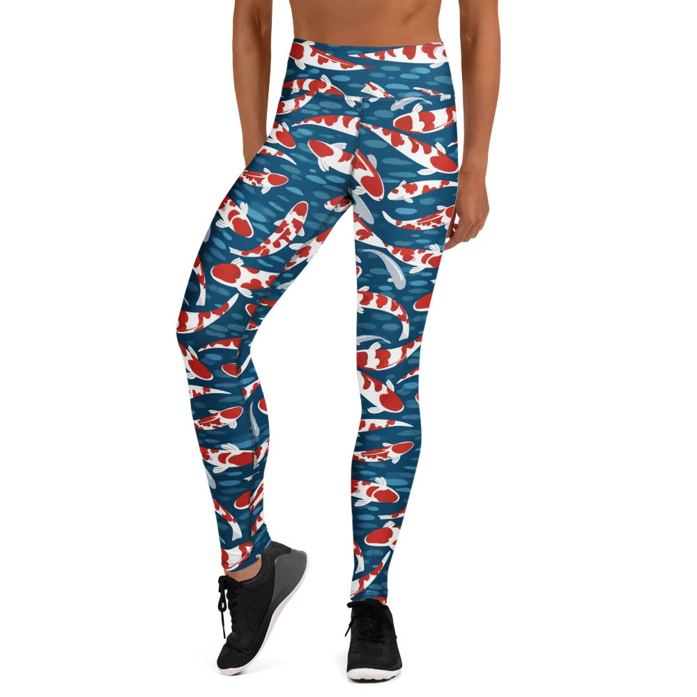 Redcap Drift on Yoga Leggings — Front