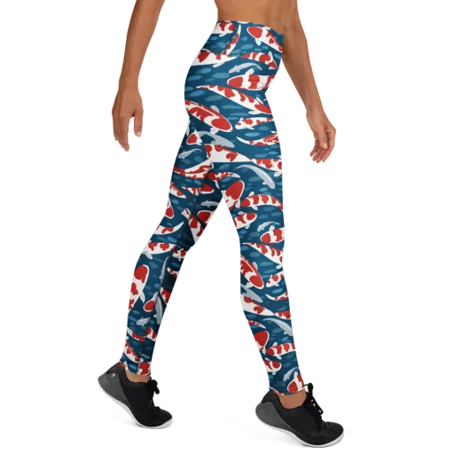 Redcap Drift on a Yoga Leggings