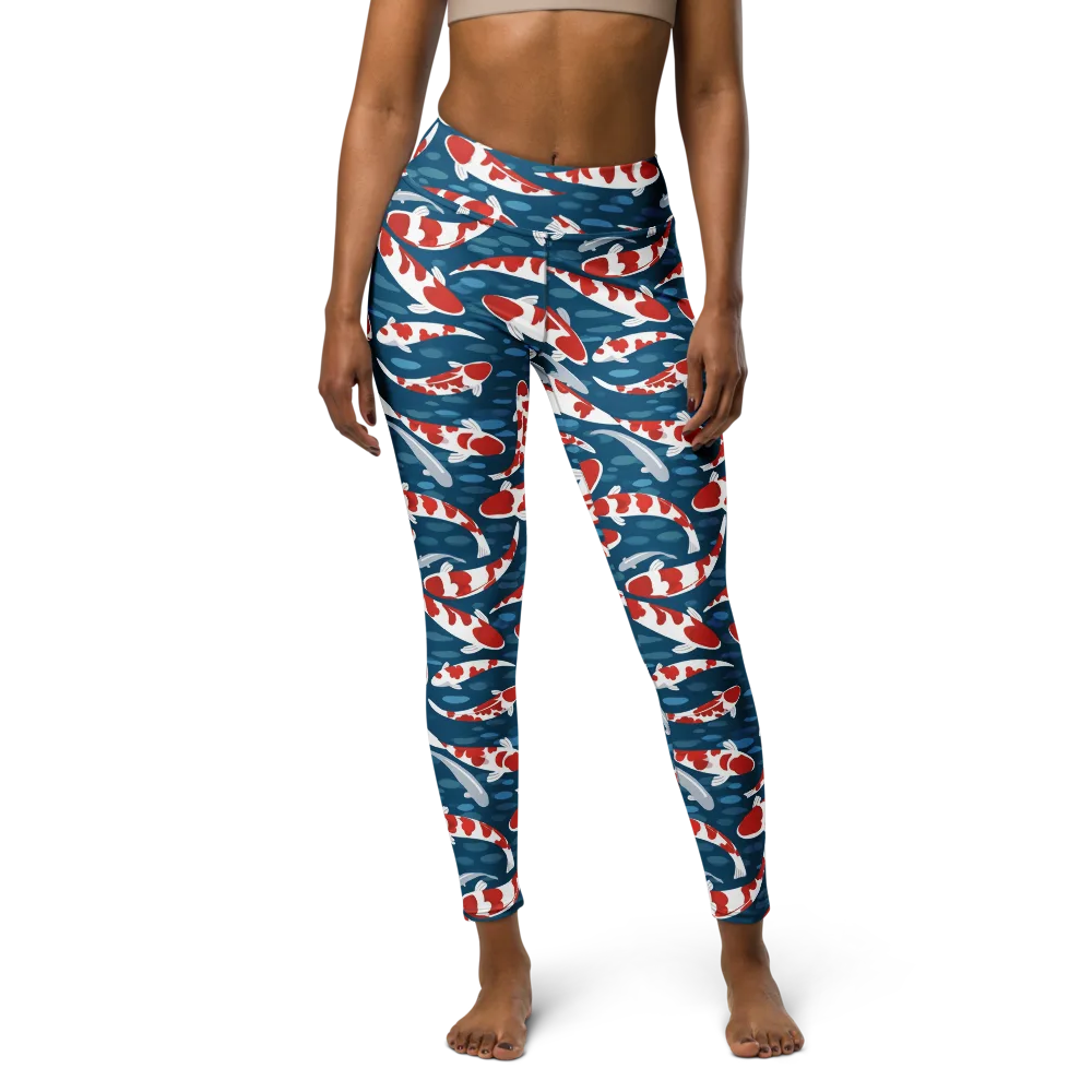 Redcap Drift on Yoga Leggings — Front