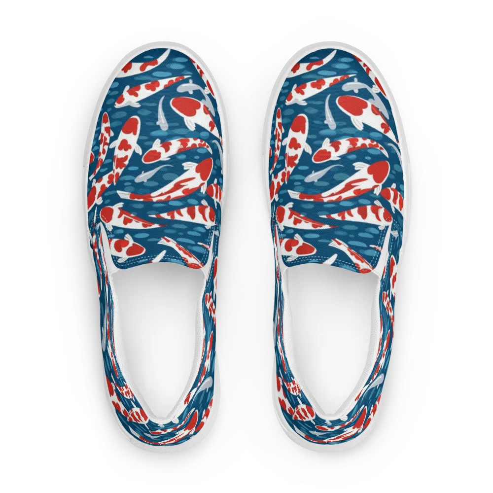 Redcap Drift on Men's Slip-On Canvas Shoes — Front