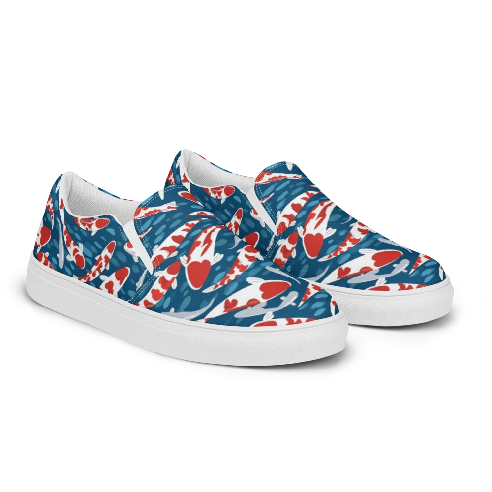 Redcap Drift on Men's Slip-On Canvas Shoes — Right Front