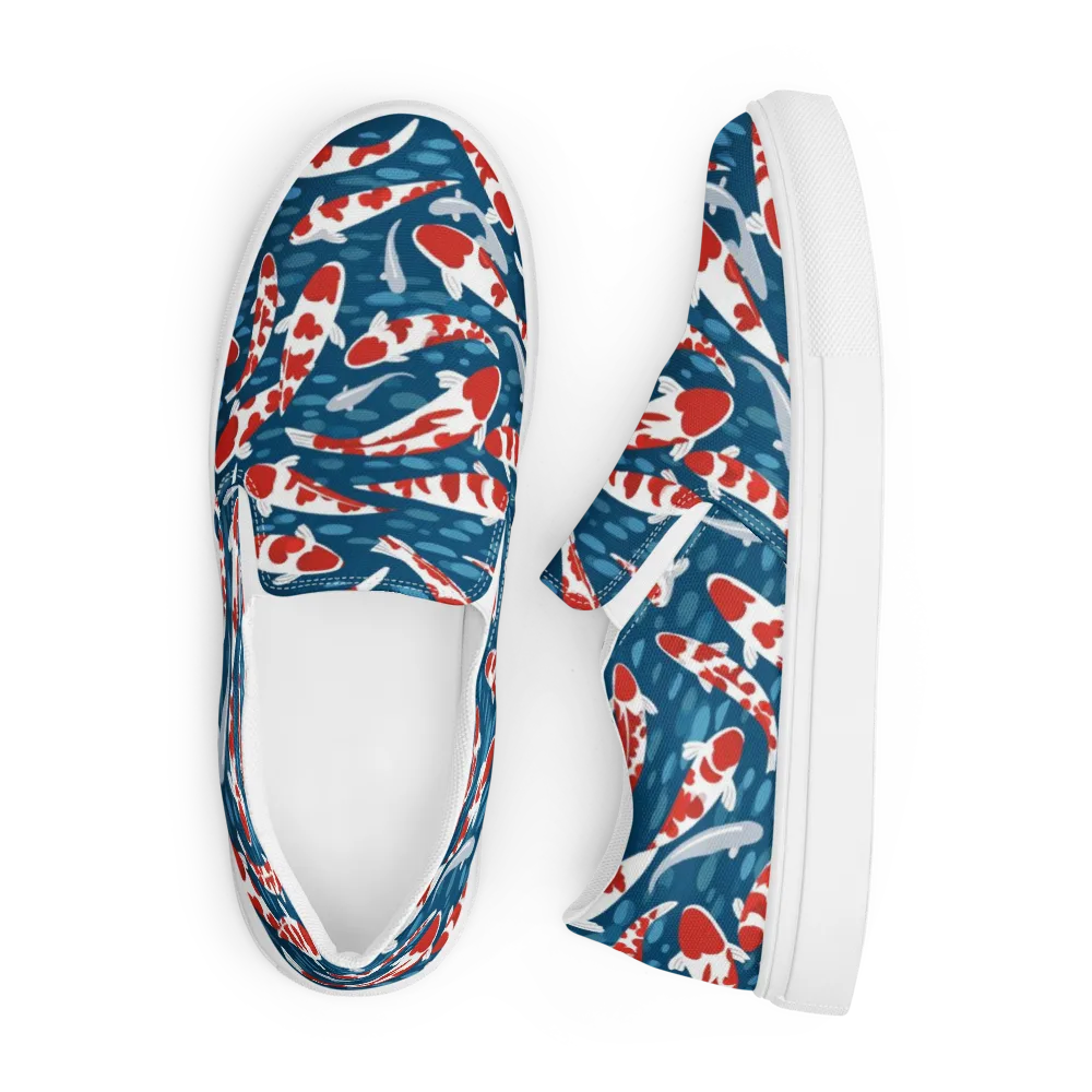 Redcap Drift on Men's Slip-On Canvas Shoes — Front