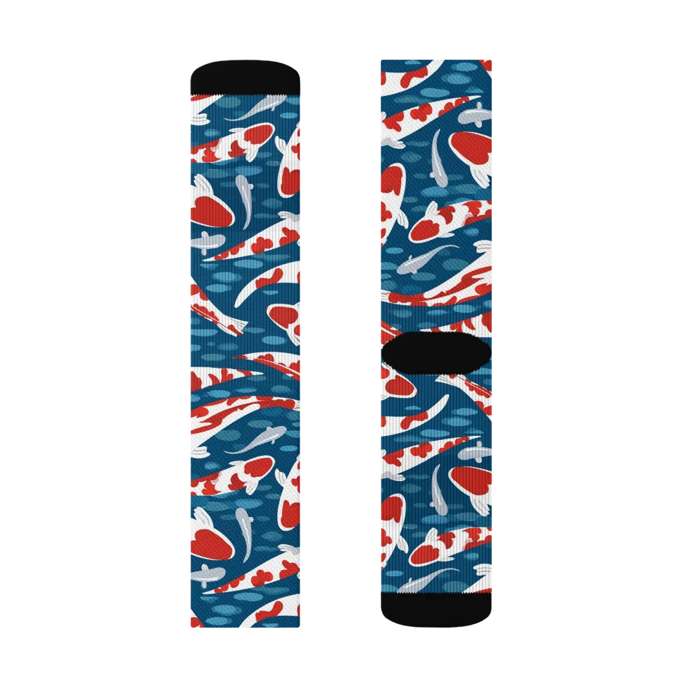 Redcap Drift on Socks — Left Sock