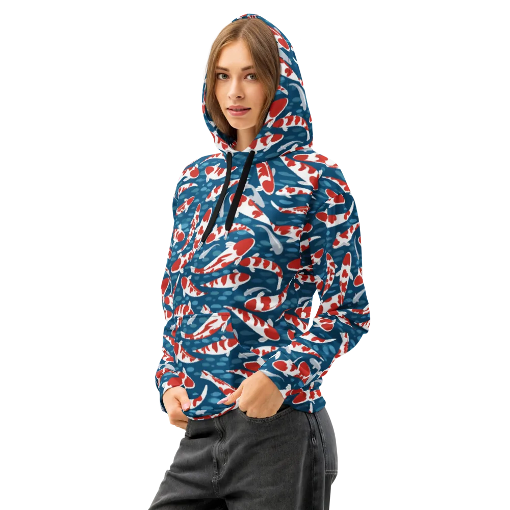 Redcap Drift on Cotton Hoodie — Left Front