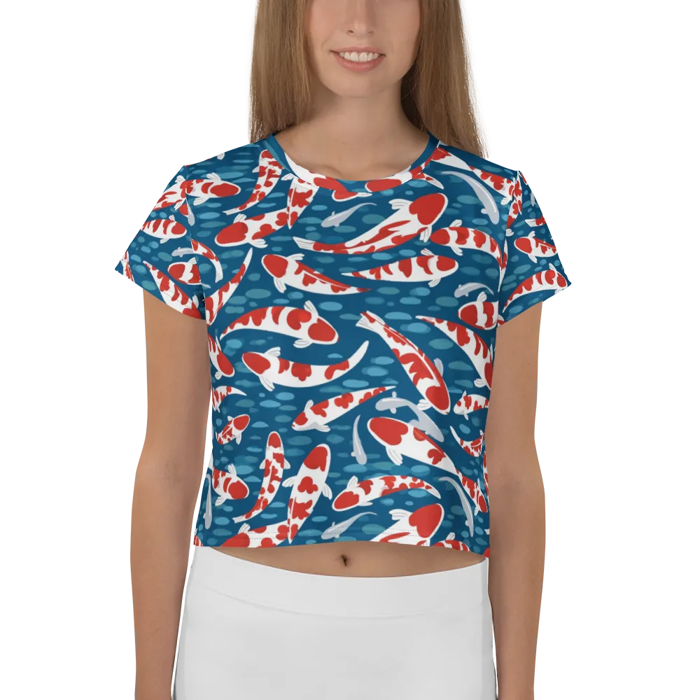 Redcap Drift on Crop Tee — Front