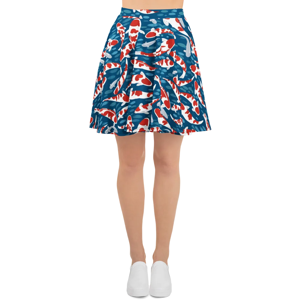 Redcap Drift on Skater Skirt — Front