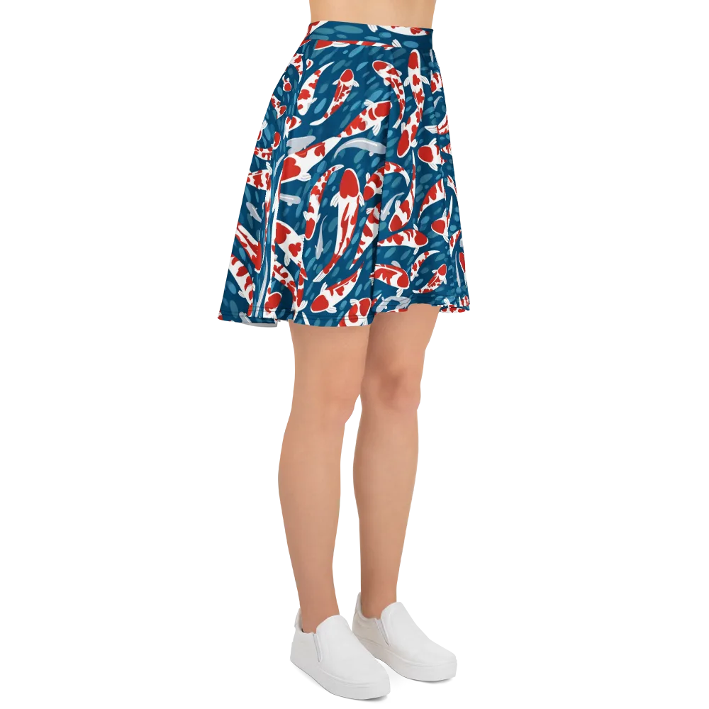 Redcap Drift on Skater Skirt — Right
