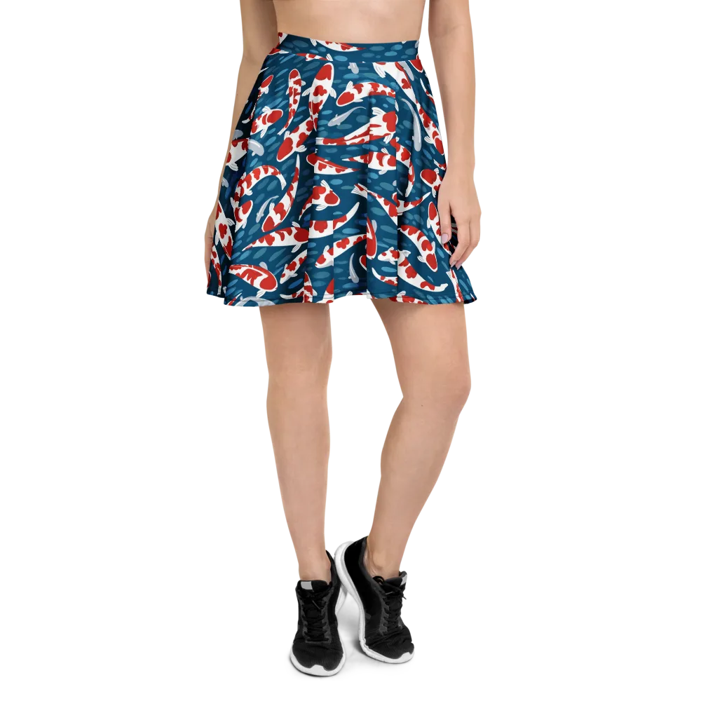 Redcap Drift on Skater Skirt — Front