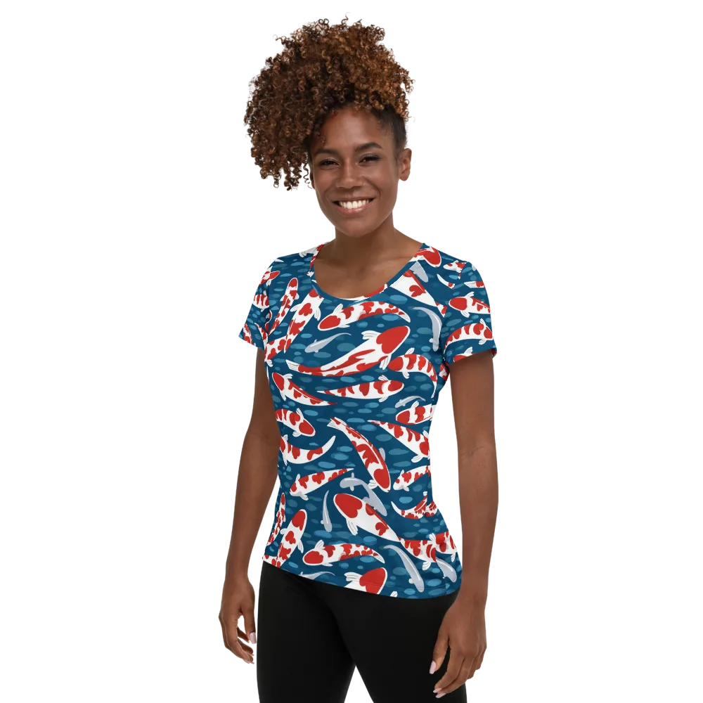 Redcap Drift on Women's Athletic T-Shirt — Left