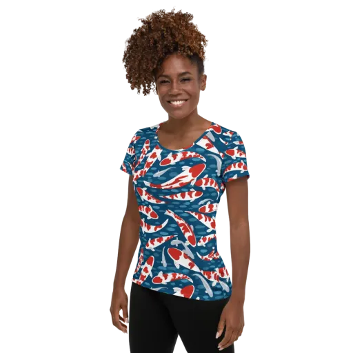 Redcap Drift on a Women's Athletic T-Shirt