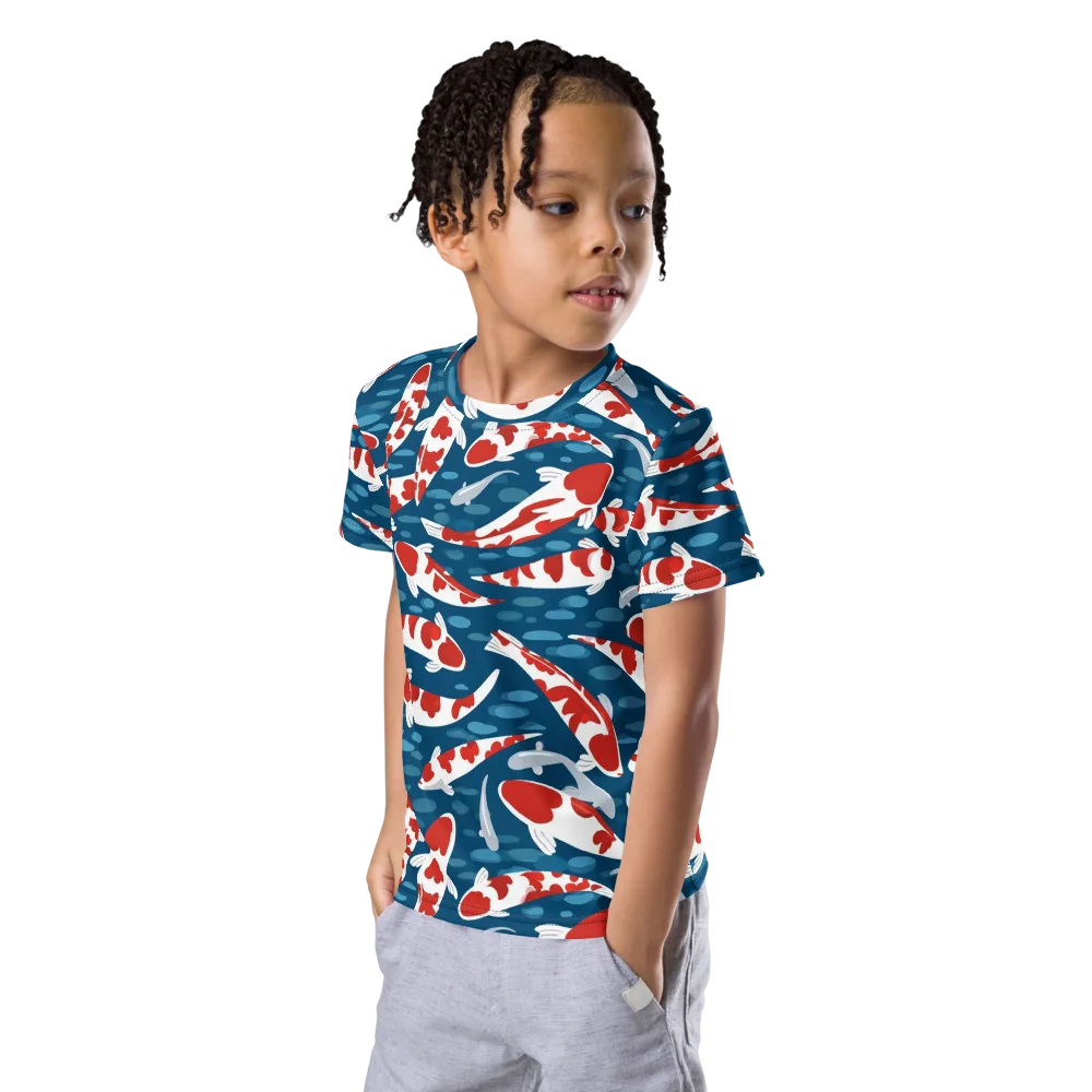 Redcap Drift on Kids Crew Neck T-Shirt — Left Front