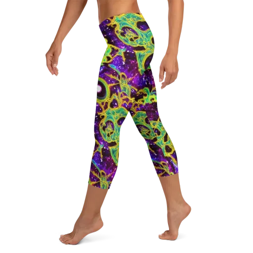 Galactic Web on a Capri Leggings