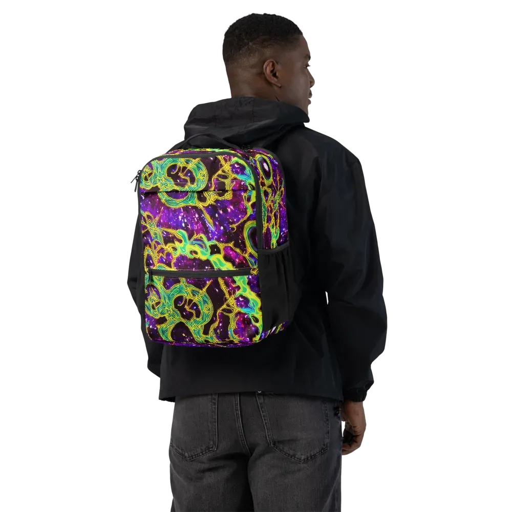 Galactic Web on Utility Backpack — Back